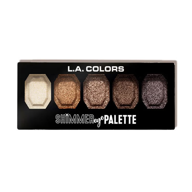 LA Colors - Paleta de sombras Shimmer Eye - Sparkle & Shine
  (double face)