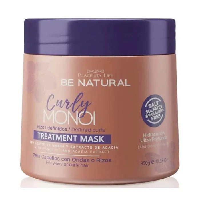 BE NATURAL CURLY MONOI Mascarilla Rizos Definidos 350g