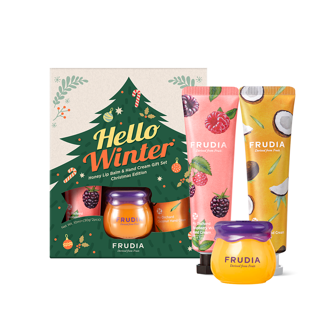 Set Cremas de Manos y Bálsamo de Labios HELLO WINTER