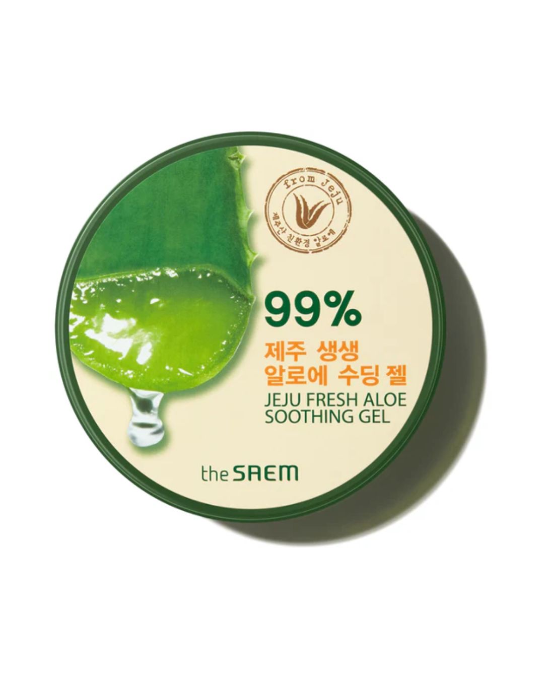 Jeju Fresh Aloe Soothing Gel 99% Frasco_ Gel Calmante Aloe 99% Jar