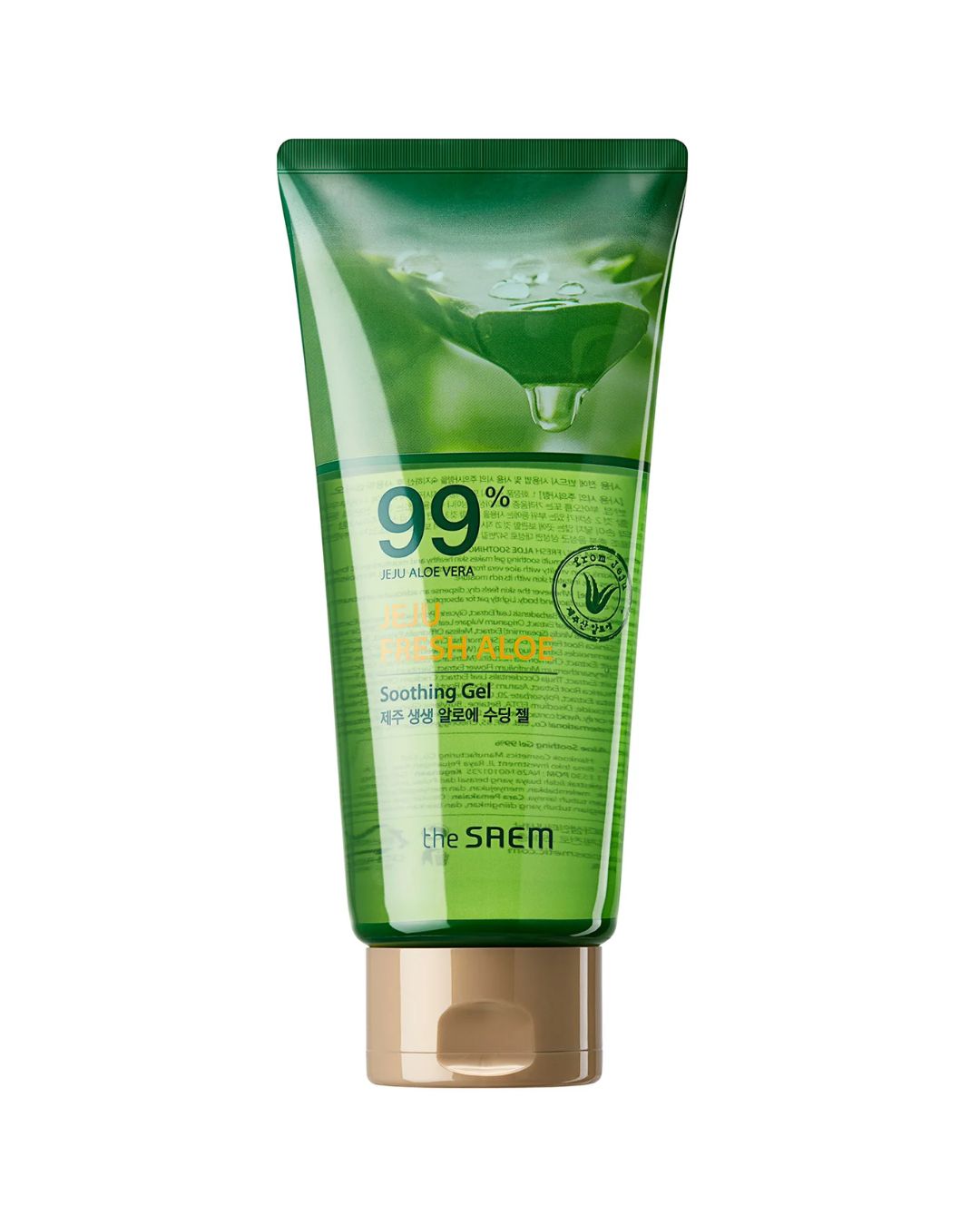 Jeju Fresh Aloe Soothing Gel 99% Tubo_ Gel Calmante Aloe 99% Tube