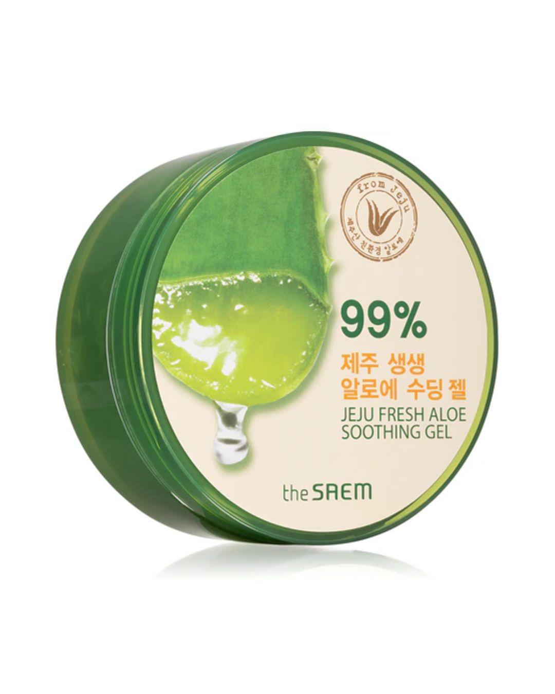 Jeju Fresh Aloe Soothing Gel 99% _Gel Calmante Aloe 99% tarro