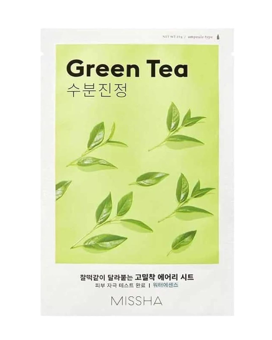 Missha Airy Fit Sheet Mask [Green Tea] - Mascarilla Té verde