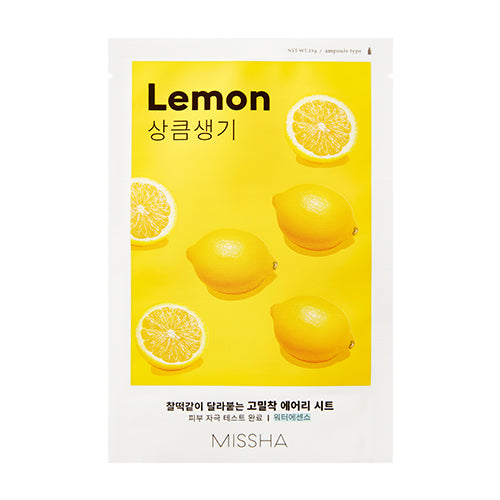 Missha Airy Fit Sheet Mask [Lemon] - Mascarilla Limon
