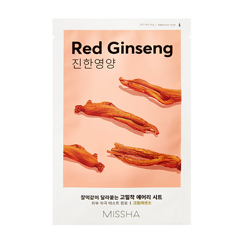 Missha Airy Fit Sheet Mask [Red Ginseng] - Mascarilla con extracto de Raíz de Panax Ginseng