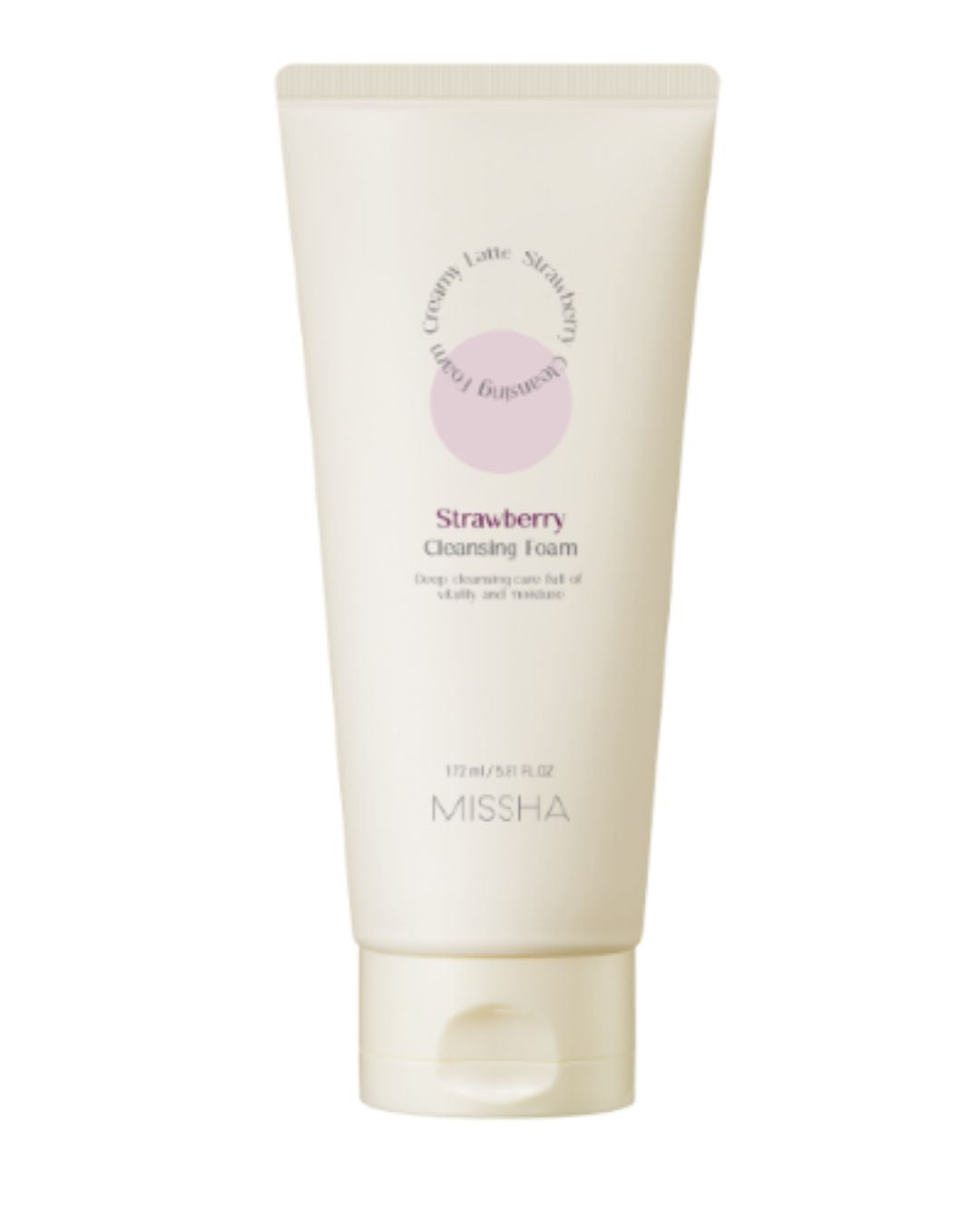 Missha Creamy Latte Cleansing Foam [Strawberry] R - Espuma limpiadora fresa