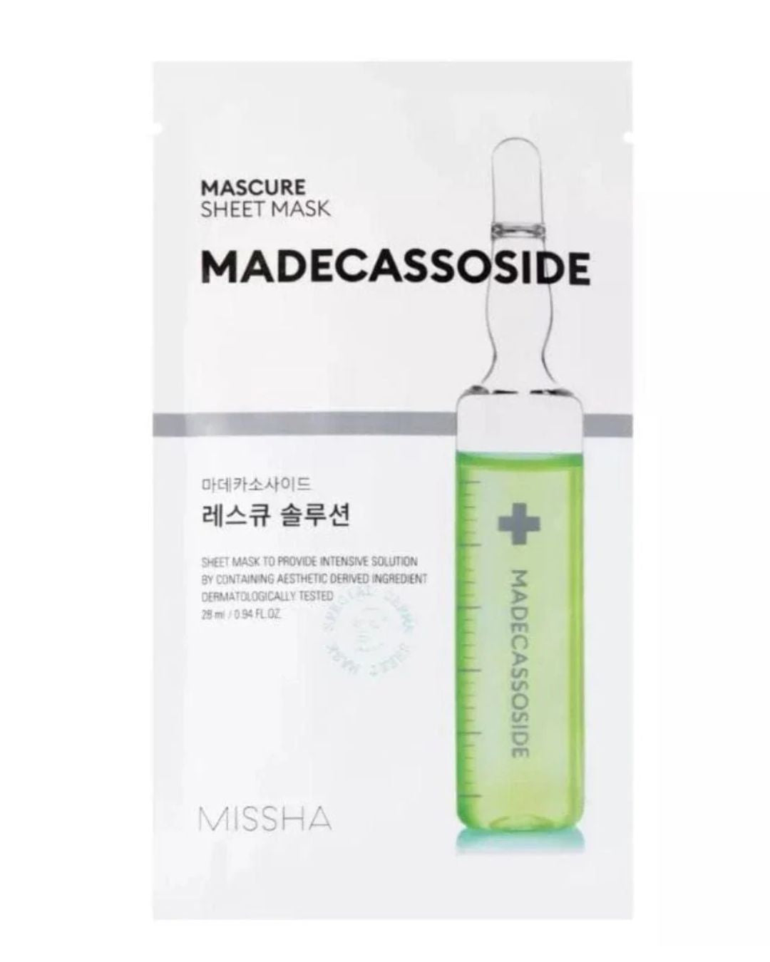 Missha Mascure Rescue Solution Sheet Mask [Madecasoside] - Mascarilla Madecasosside