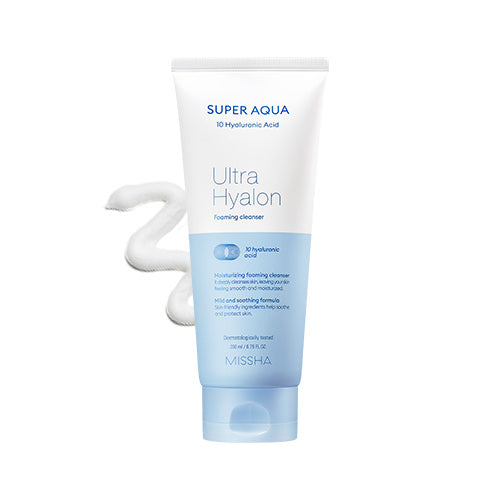 Missha Super Aqua Ultra Hyalron Foaming Cleanser - Espuma limpiadora