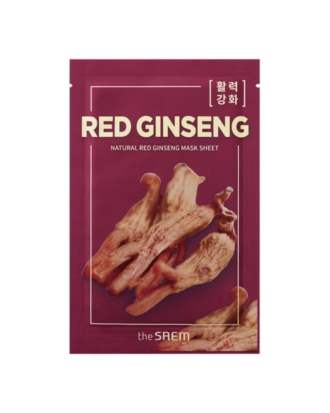 Natural Red Ginseng Mask Sheet _ Mascarilla Ginseng Rojo