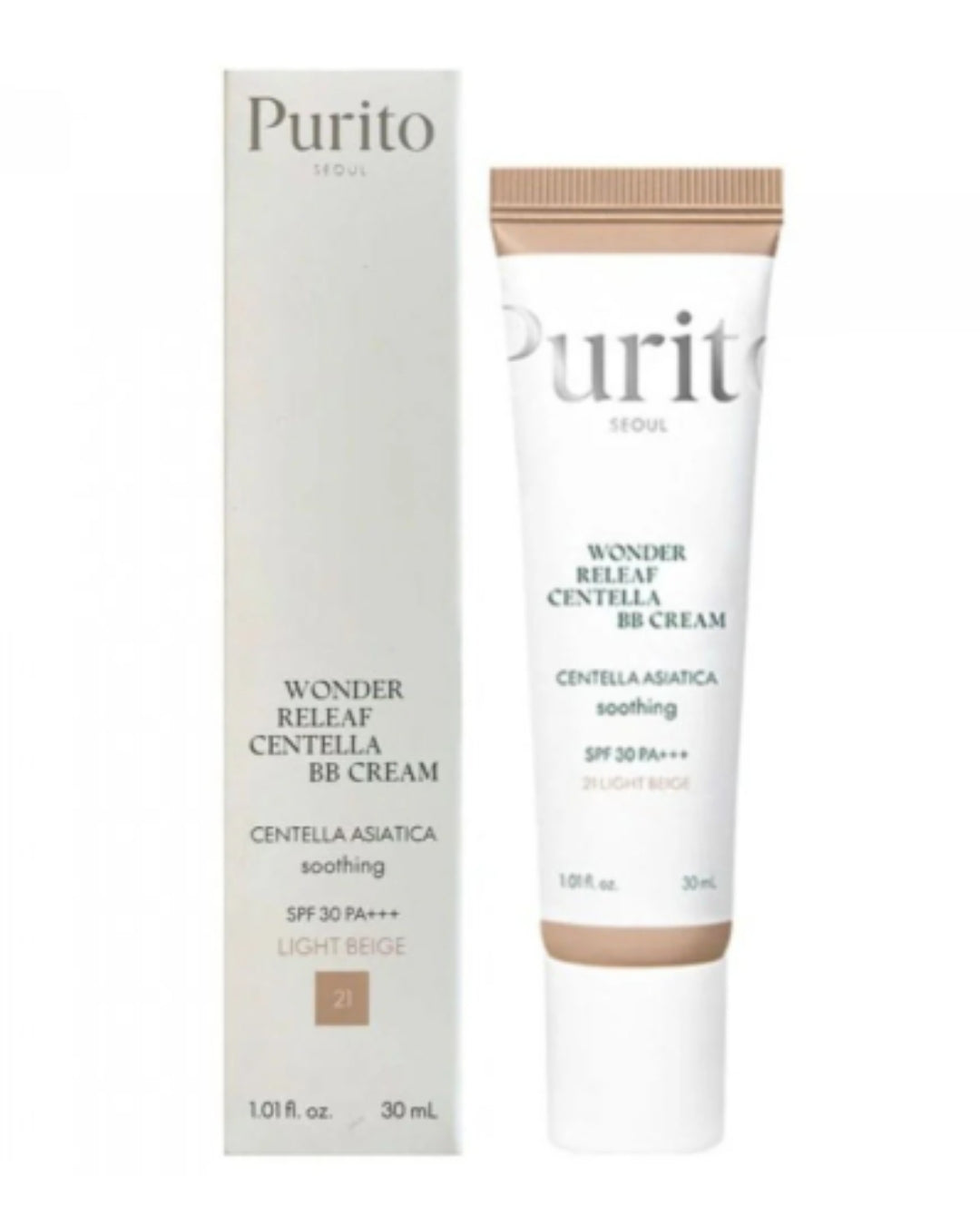PURITO Wonder Releaf Centella BB Cream 21 SPF30 PA+++ // BB cream con centella_30ml