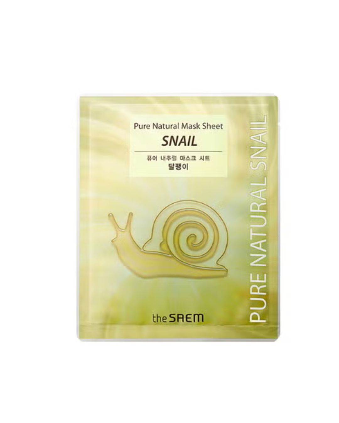 Pure Natural Mask Sheet (Snail)_ Mascarilla de Caracol