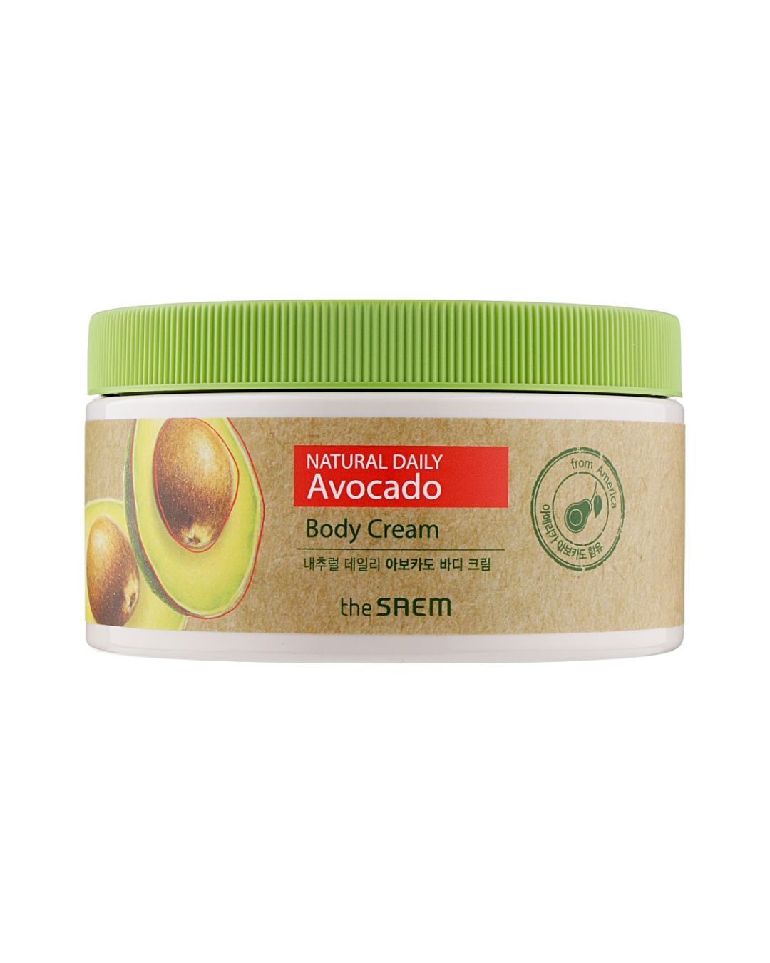 The Saem Natural Daily Avocado Body Cream_ Crema corporal de aguacate