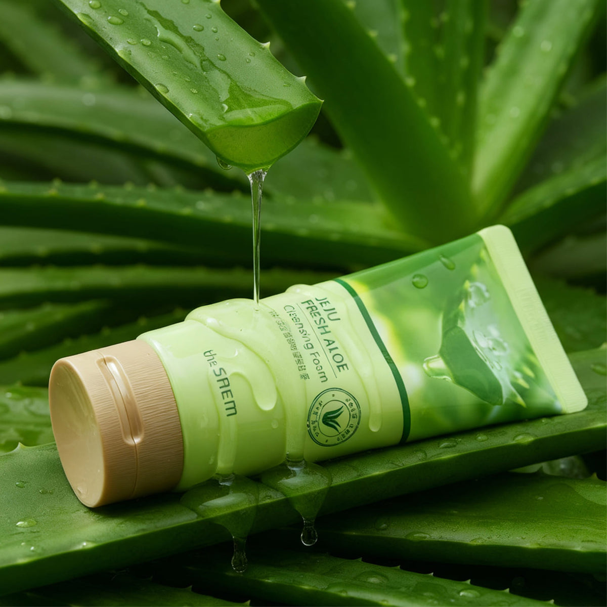 Jeju Fresh Aloe Cleansing Foam_ Espuma Limpiadora